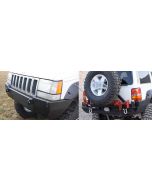 ROCKHARD FR BUMPER/RR TIRE CARRIER ZJ   COMBO