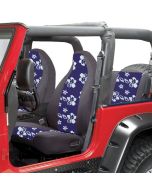 FR/RR CVRS W/O LOGO 87-90 YJ-BLU/HIBIS