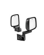 Quadratec  03-06 Factory Styling Replacement Mirror Kit in Black for 87-18 Jeep Wrangler YJ, TJ, 18-21 JK, JL & JT with Aftermarket Tube Doors 