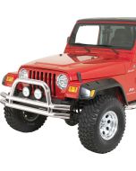 Quadratec  QR3 Dual-Tube Front Bumper with Hoop for 76-06 Jeep CJ, YJ, TJ & Unlimited