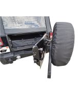 Rampage Products  Rear Recovery Bumper with Tire Carrier for 07-18 Jeep Wrangler JK
