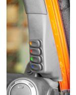 Rugged Ridge 17235.97 Passenger Side A-Pillar Switch Pod Kit for 11-18 Jeep Wrangler JK