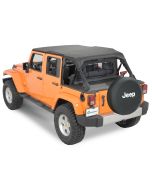 QuadraTop  Tonno Cover in Black Diamond for 07-18 Jeep Wrangler Unlimited JK 4 Door