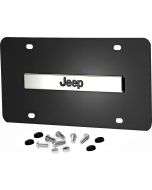AUG 3D LOGO BLK PC JEEP LOGO PLATE