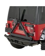 Quadratec  QRC Rear Bumper with Tire Carrier for 87-06 Jeep Wrangler YJ, TJ & Unlimited