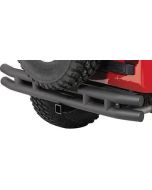 QR3 REAR BUMPER W/HITCH TEXTURED BLACK 55-86 CJ