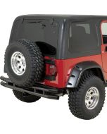 QR3 REAR BUMPER W/HITCH GLOSS BLACK 87-06 YJ/TJ