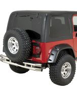 QR3 REAR BUMPER W/HITCH STAINLESS 87-06 YJ/TJ