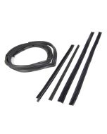 OMIX 12303.51 Driver Side Full Steel Door Seal Kit with Moveable Vent Windows for 87-95 Jeep Wrangler YJ