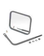 Crown Automotive RT30004 Black Safari Mirror for 76-21 Jeep CJ, Wrangler YJ, TJ, JK, JL and Gladiator JT