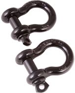 Rugged Ridge 11235.06 7/8" D-Rings with 1" Diameter Pins in Black 