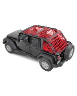 Dirtydog 4X4  Rear Spider Netting for 07-18 Jeep Wrangler Unlimited JK 4 Door