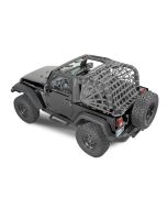 Dirtydog 4X4  Rear Spider Netting for 07-18 Jeep Wrangler JK 2 Door