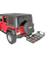 VersaHitch  2" Receiver Hitch with Wiring Kit, Jeep Logo Plug & Cargo Rack for 07-18 Jeep Wrangler JK