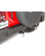 VersaHitch  2" Receiver Hitch with Wiring Kit, Jeep Logo Plug, 1.5" Receiver D-Ring Mount & 3/4" D-Ring for 07-18 Jeep Wrangler JK