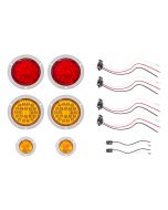 TRUCK LITE LED KIT R/A/A 84-96 XJ JCR TAILS  (KIT)
