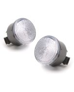 Crown Automotive RT28029 Clear Parking Lamps with Amber Bulbs for 07-13 Jeep Wrangler JK