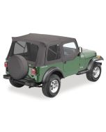 SUPERTOP W/UPPER DOORS YJ BLACK DENIM   54600-15