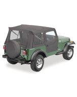 Bestop Supertop Soft Top with 2-Piece Doors for 80-95 Jeep CJ7 & Wrangler YJ