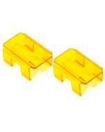 QUA 4IN RECT LED LIGHT COVER PAIR AMBER 97109 1321