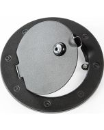 Rugged Ridge Stainless Steel Locking Fuel Door for 07-18 Jeep Wrangler JK
