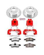 Power Stop KC2151-36 Rear Z36 Extreme Performance Truck & Tow Brake Kit with Calipers for 99-04 Jeep Grand Cherokee WJ