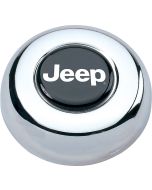 CHROME STEEL JEEP HORN BUTTON FOR GRANT