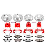 Power Stop KC2148-36 Front & Rear Z36 Extreme Performance Truck & Tow Brake Kit with Calipers for 99-02 Jeep Grand Cherokee WJ with Teves Calipers