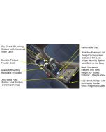 Tuffy  Rear-Half Speaker Console for 01-06 Jeep Wrangler TJ & Unlimited