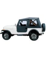 Bestop 5140801 Tigertop Soft Top in Black Vinyl for 76-86 Jeep CJ-7