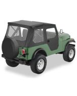 Bestop 5140701 Tigertop Soft Top in Black Vinyl for 76-83 Jeep CJ-5