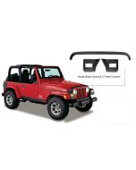 Bushwacker 14005 TrailArmor Hood Stone Guard & Front Corners Set for 97-06 Jeep Wrangler TJ