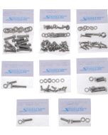 Totally Stainless 6-3581 Stainless Steel Hex Head Engine Kit for 81-90 Jeep CJ & Wrangler YJ with 258 & OEM Plastic Valve Cover