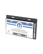 Mopar  License Plate Frame with Jeep Logo 