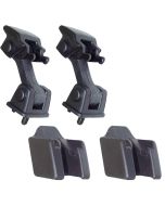 Quadratec  Hood Latch Set in Black for 97-06 Jeep Wrangler TJ & Unlimited