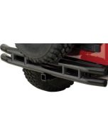 TUBE RR HITCH BUMPER 55-86 CJ GLOSS BLK KIT