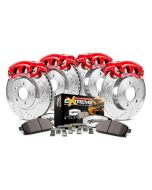 Power Stop KC2220-36 Front & Rear Z36 Extreme Performance Truck & Tow Brake Kit with Calipers for 05-10 Jeep Grand Cherokee WK & Commander XK