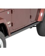 Mopar 82210586AD Production Rubicon Rock Rails in Satin Black for 07-18 Jeep Wrangler Unlimited JK 4 Door