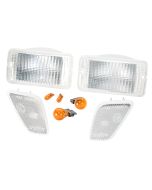 Crown Automotive RT28015 Clear Corner & Turn Signal Lens Kit for 97-06 Jeep Wrangler TJ & Unlimited