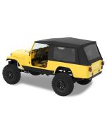 Bestop  Supertop Soft Top with Tinted Windows in Black Denim for 81-85 Jeep CJ-8 Scrambler