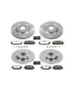 Power Stop K6541-36 Front & Rear Z36 Extreme Performance Truck & Tow Brake Kit for 14-16 Jeep Cherokee KL with Dual Piston Front Calipers