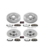 Power Stop K6541-36 Front & Rear Z36 Extreme Performance Truck & Tow Brake Kit for 14-16 Jeep Cherokee KL with Dual Piston Front Calipers