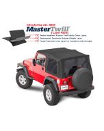 MasterTop  Replacement Soft Top with Tinted Windows in MasterTwill® Fabric   for 97-06 Jeep Wrangler TJ