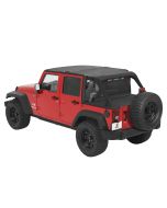 Bestop  Duster & Windjammer in Black Diamond with Mesh Safari Bikini for 07-09 Jeep Wrangler Unlimited JK 4 Door