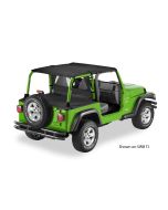 Bestop Safari Bikini, Duster & Windjammer Summer Combo in Black Diamond for 04-06 Jeep Wrangler TJ Unlimited with Factory Soft Top