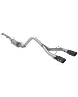 aFe Power 49-48056B Rebel Series 2.5" Dual Center Exit Cat-Back for 07-18 Jeep Wrangler JK