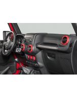 AJT Design  Impact Climate Control Knob & Vent Trim Kit for 11-18 Jeep Wrangler JK 