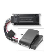 Alpine  KTA-30MW Mono Tough Pack Amplifier with SBV-10-WRA 10in Water Resistant Subwoofer for 07-18 Jeep Wrangler Unlimited JK