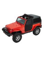 Bestop 5179835 2-Piece Front Doors in Black Diamond for 07-18 Jeep Wrangler JK