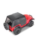 TREKTOP NX 97-06 TJ W/2 PIECE DOORS BLACK DIAMOND